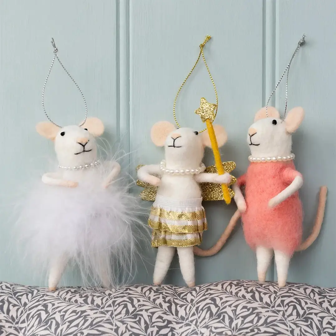 Rex London Fairy Hangende Decoratie - Wit/Goud