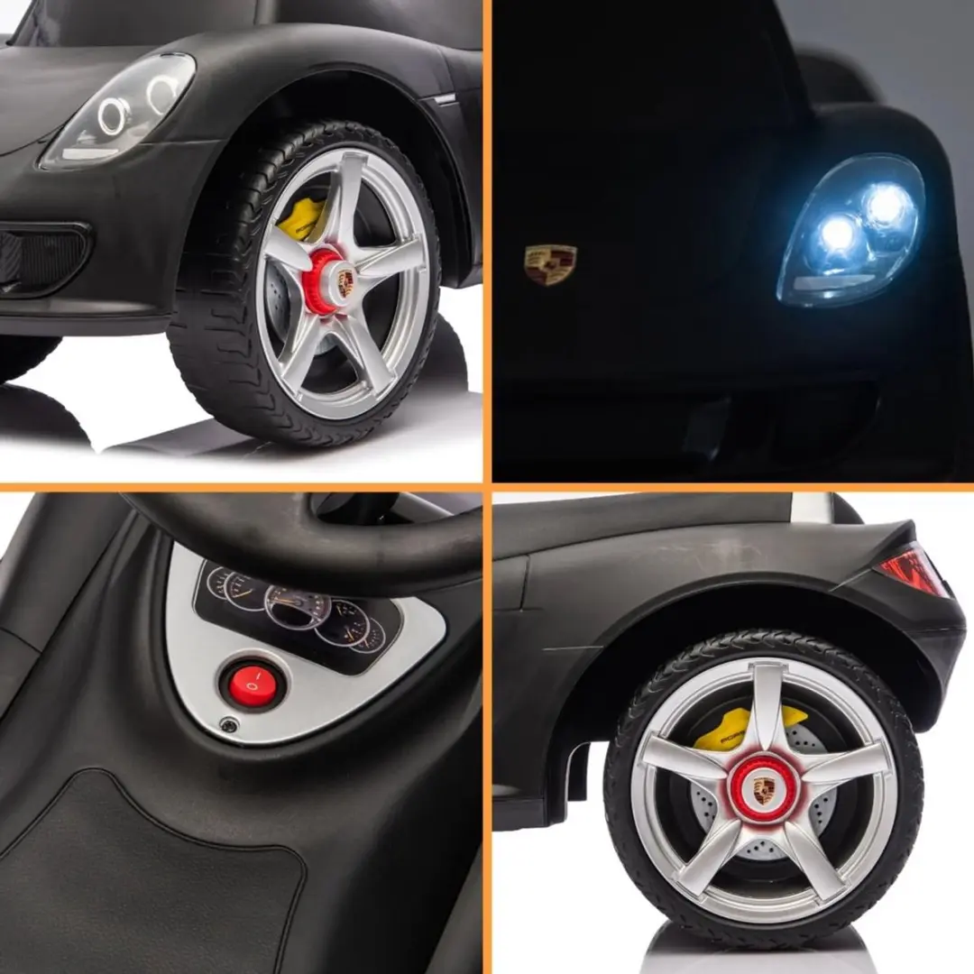 Vrooomy Porsche Carrera GT Loopauto - Zwart - afbeelding 3 van 6