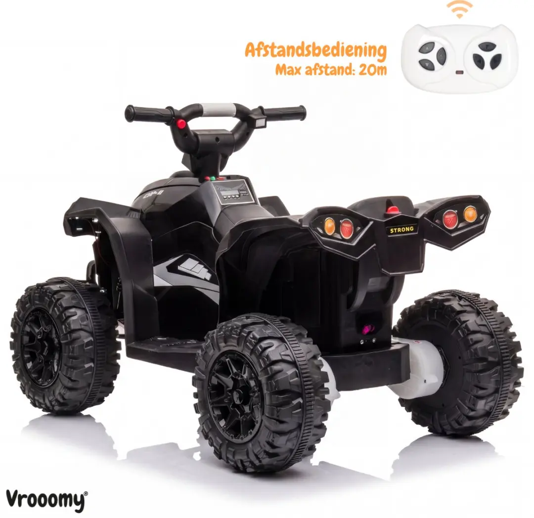 Vrooomy XC-Sport Elektrische Quad 12V - Zwart - afbeelding 2 van 6