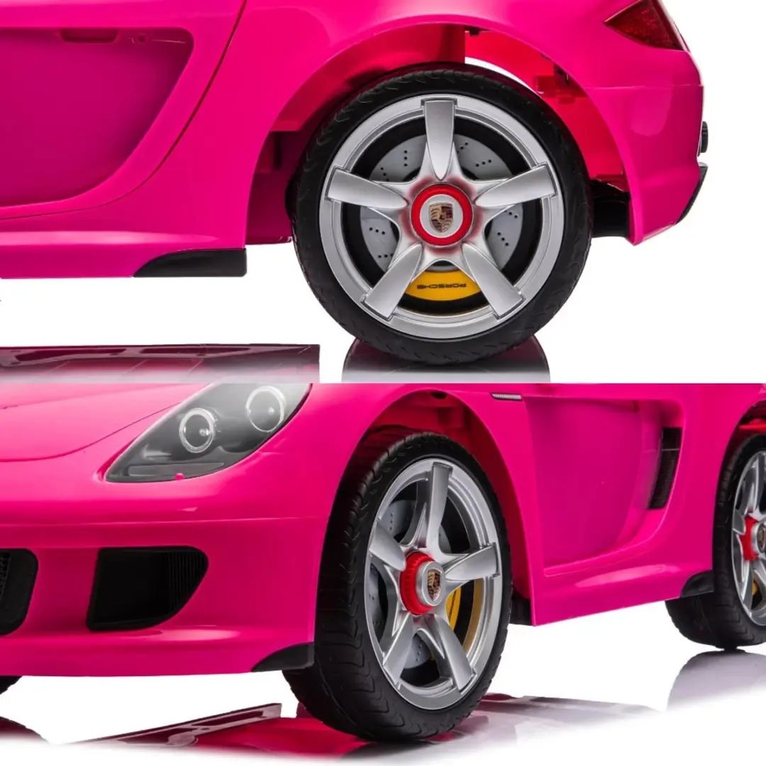 Vrooomy Porsche Carrera GT 12V Kinderauto Roze - afbeelding 3 van 6