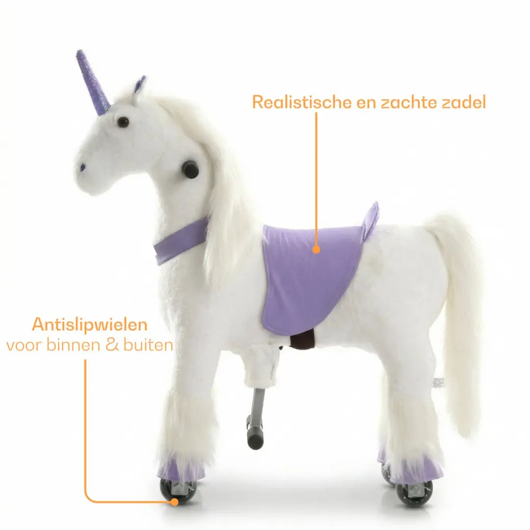 Vrooomy Mechanisch Eenhoorn Rijpaard 5100667 - Paars - afbeelding 3 van 6