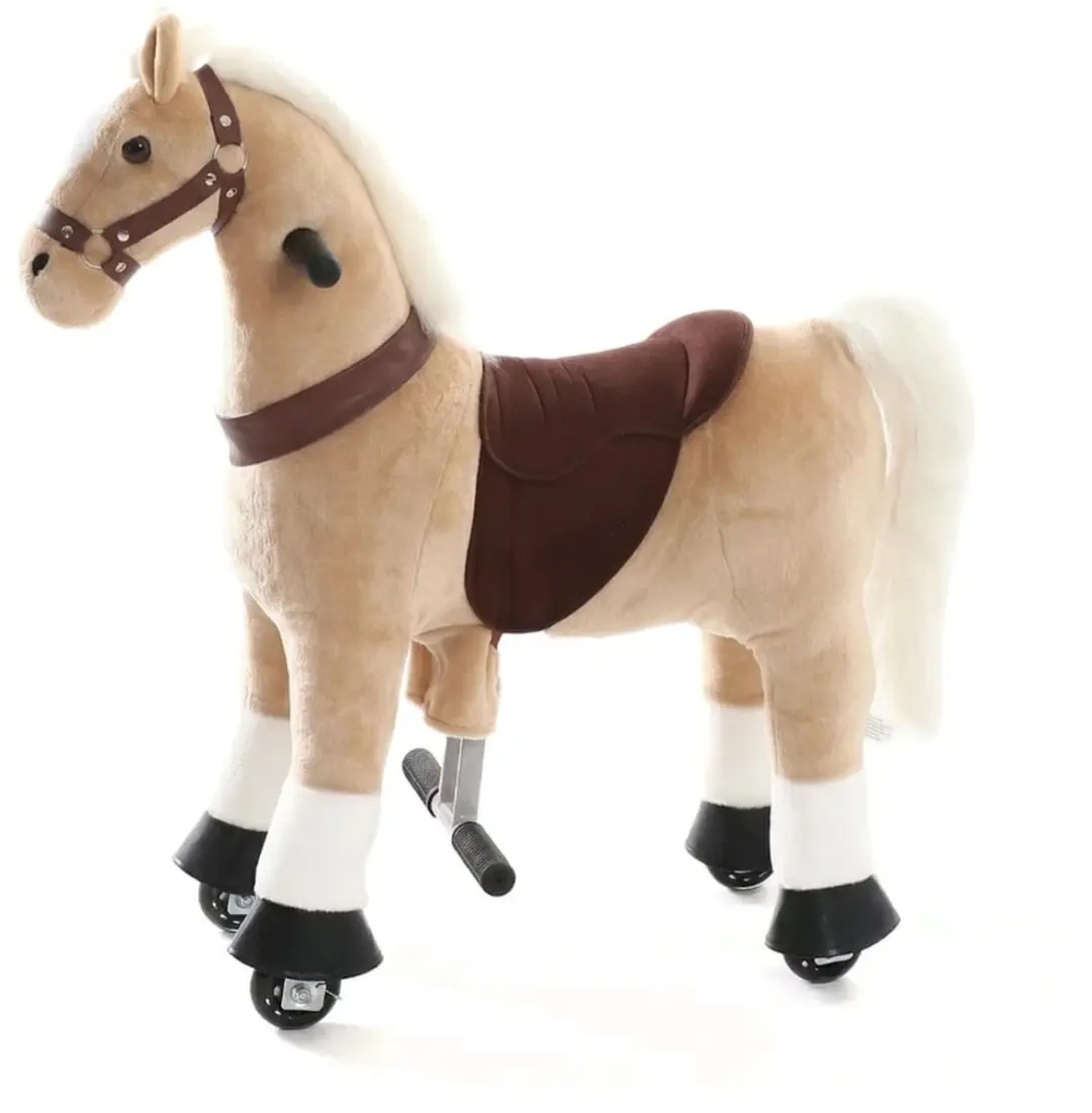 Vrooomy Mechanisch Speelgoed Paard XS Beige