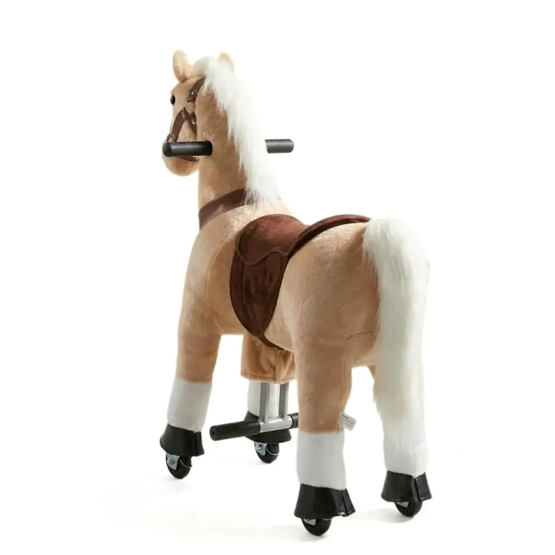 Vrooomy Mechanisch Speelgoed Paard XS Beige - afbeelding 3 van 6