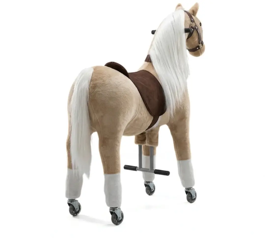 Vrooomy Mechanisch Speelgoed Paard XS Beige - afbeelding 4 van 6