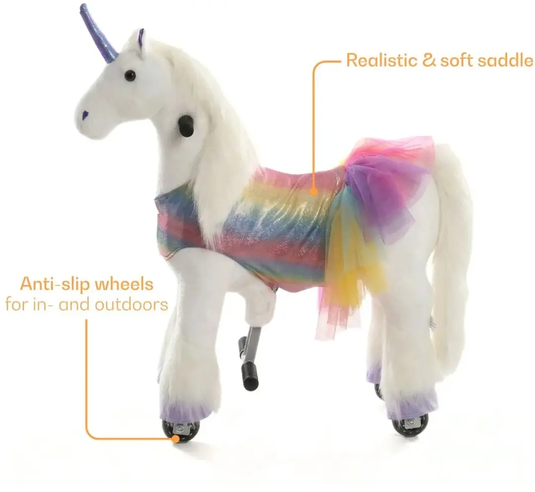 Vrooomy Rijdende Eenhoorn XS Regenboog - 3+ jaar - afbeelding 5 van 6