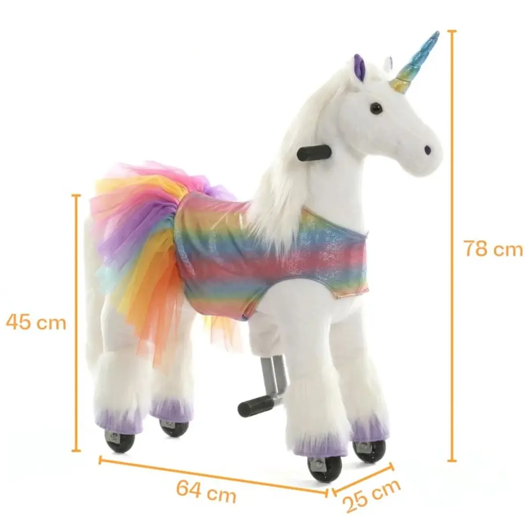 Vrooomy Rijdende Eenhoorn XS Regenboog - 3+ jaar - afbeelding 3 van 6