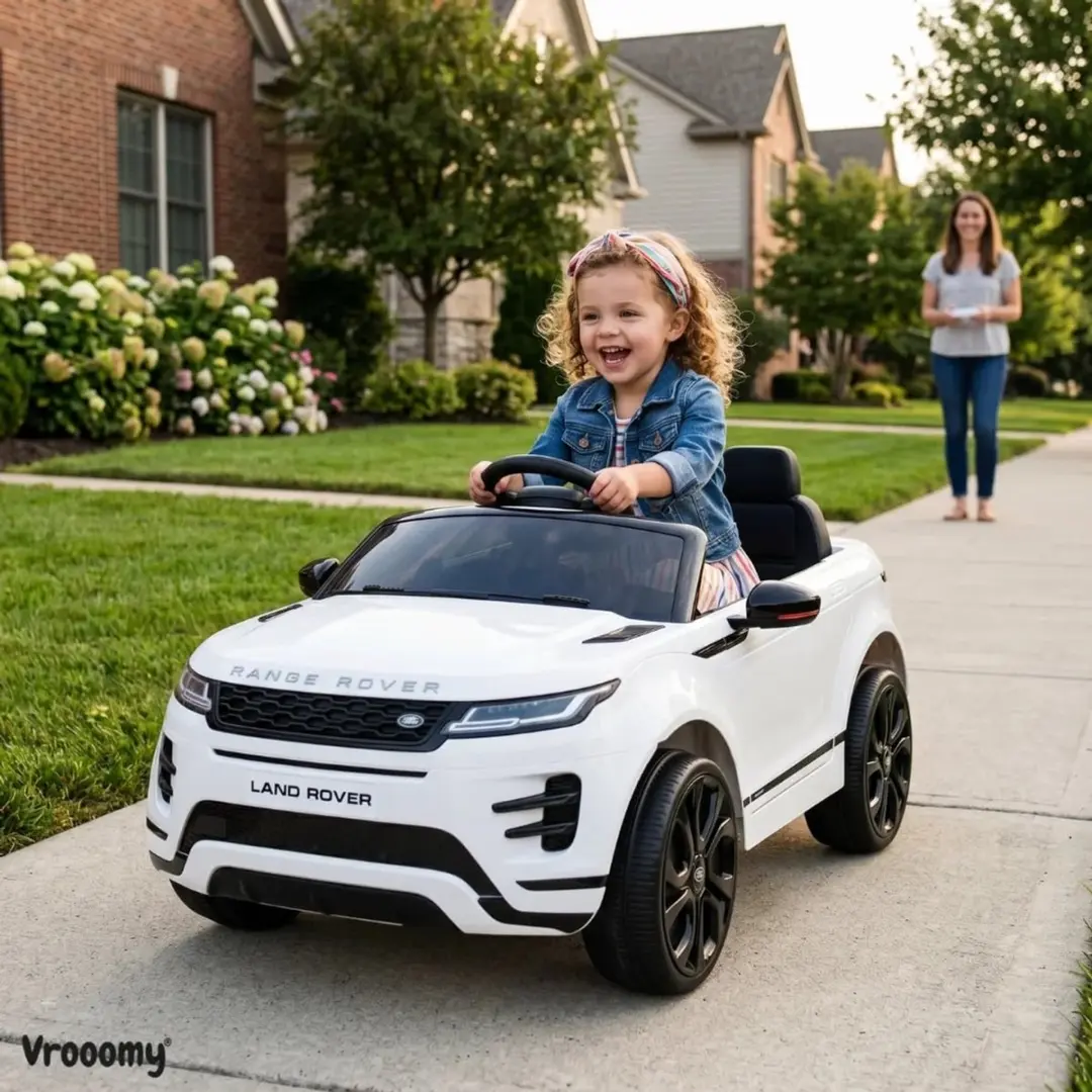 Vrooomy Range Rover Evoque S 12V Kinderauto - Wit - afbeelding 4 van 6