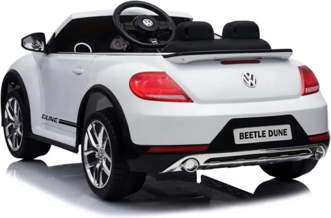 Vrooomy Volkswagen Beetle Dune XL 12V Kinderauto - Wit - afbeelding 6 van 6