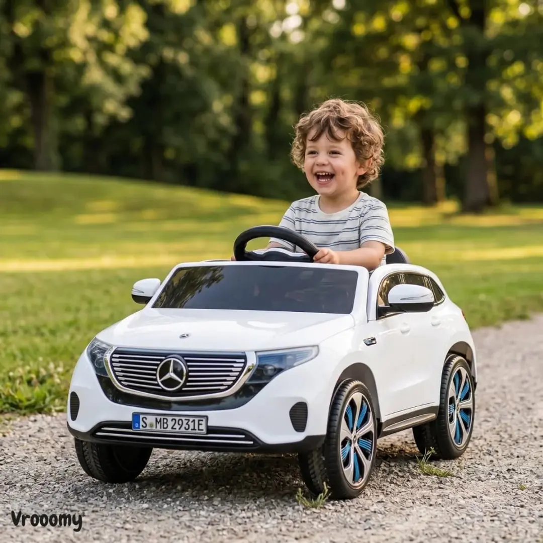 Vrooomy Mercedes EQC400 12V Kinderauto - Wit - afbeelding 5 van 6