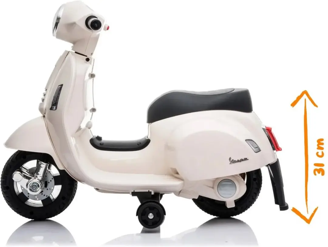 Vrooomy Vespa GTS Elektrische Kinderscooter 5100361 - Wit - afbeelding 3 van 6