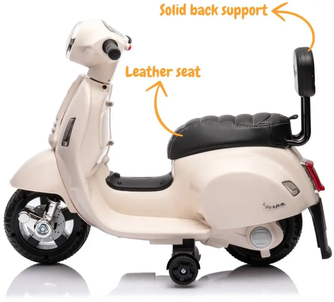 Vrooomy Vespa GTS Elektrische Kinderscooter 5100361 - Wit - afbeelding 2 van 6