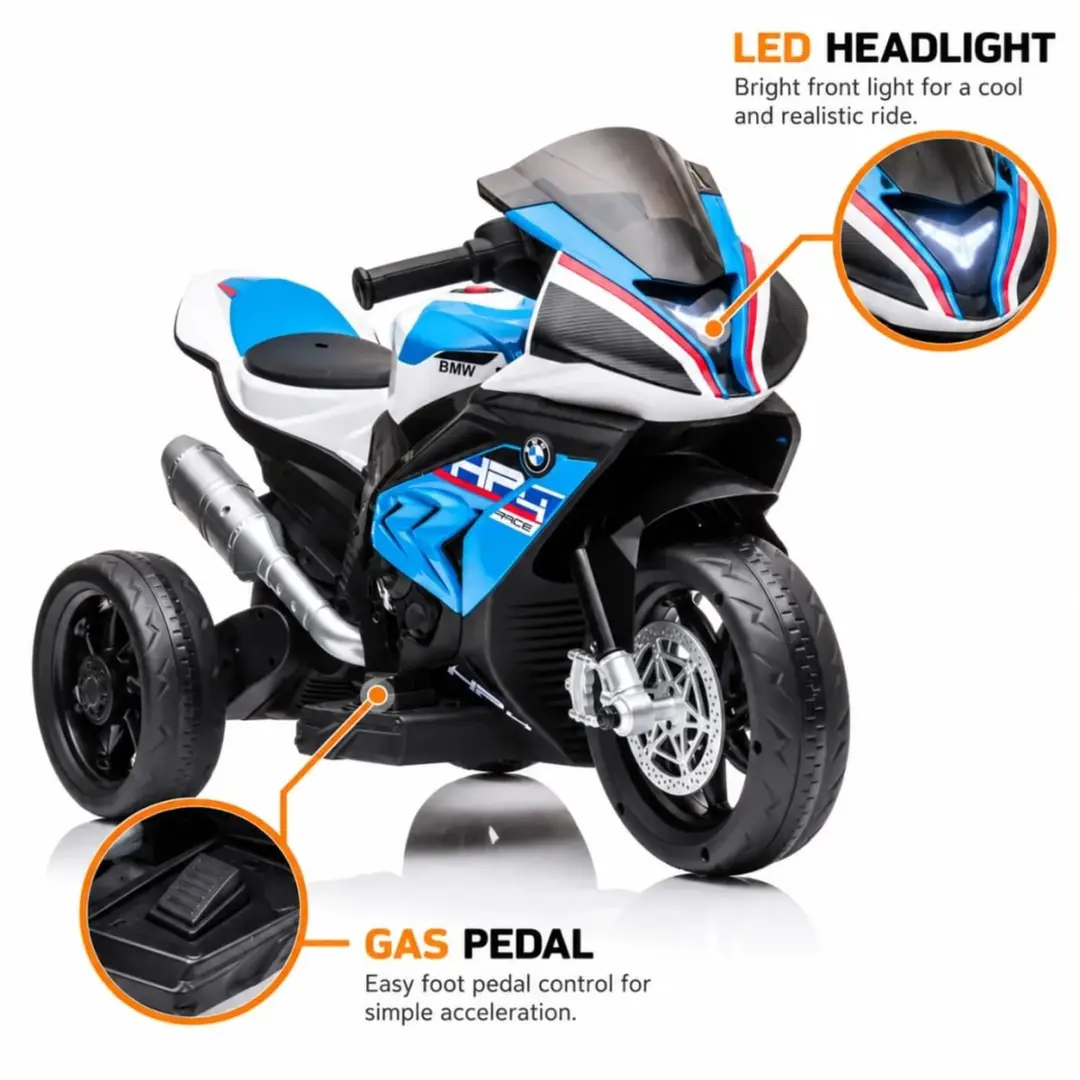 Vrooomy BMW HP4 Mini Driewieler - Blauw - afbeelding 6 van 6