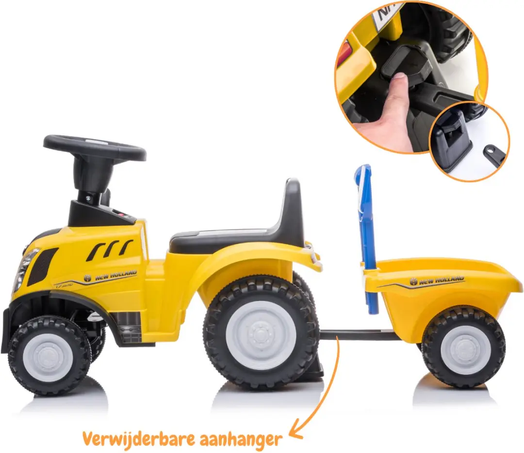 Vrooomy New Holland T7 Loopauto Geel - 6 Wielen - afbeelding 5 van 6