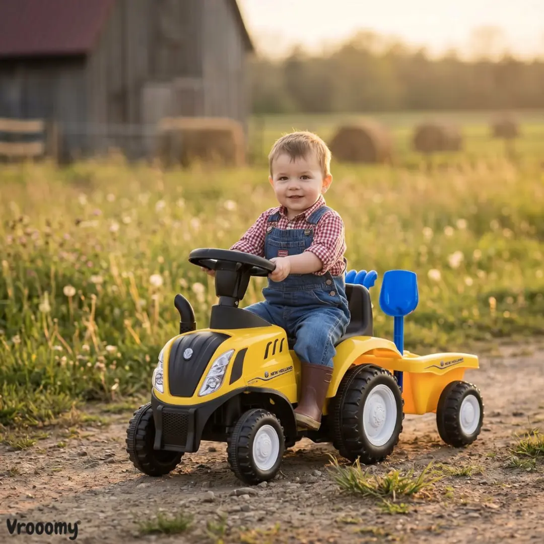Vrooomy New Holland T7 Loopauto Geel - 6 Wielen - afbeelding 3 van 6