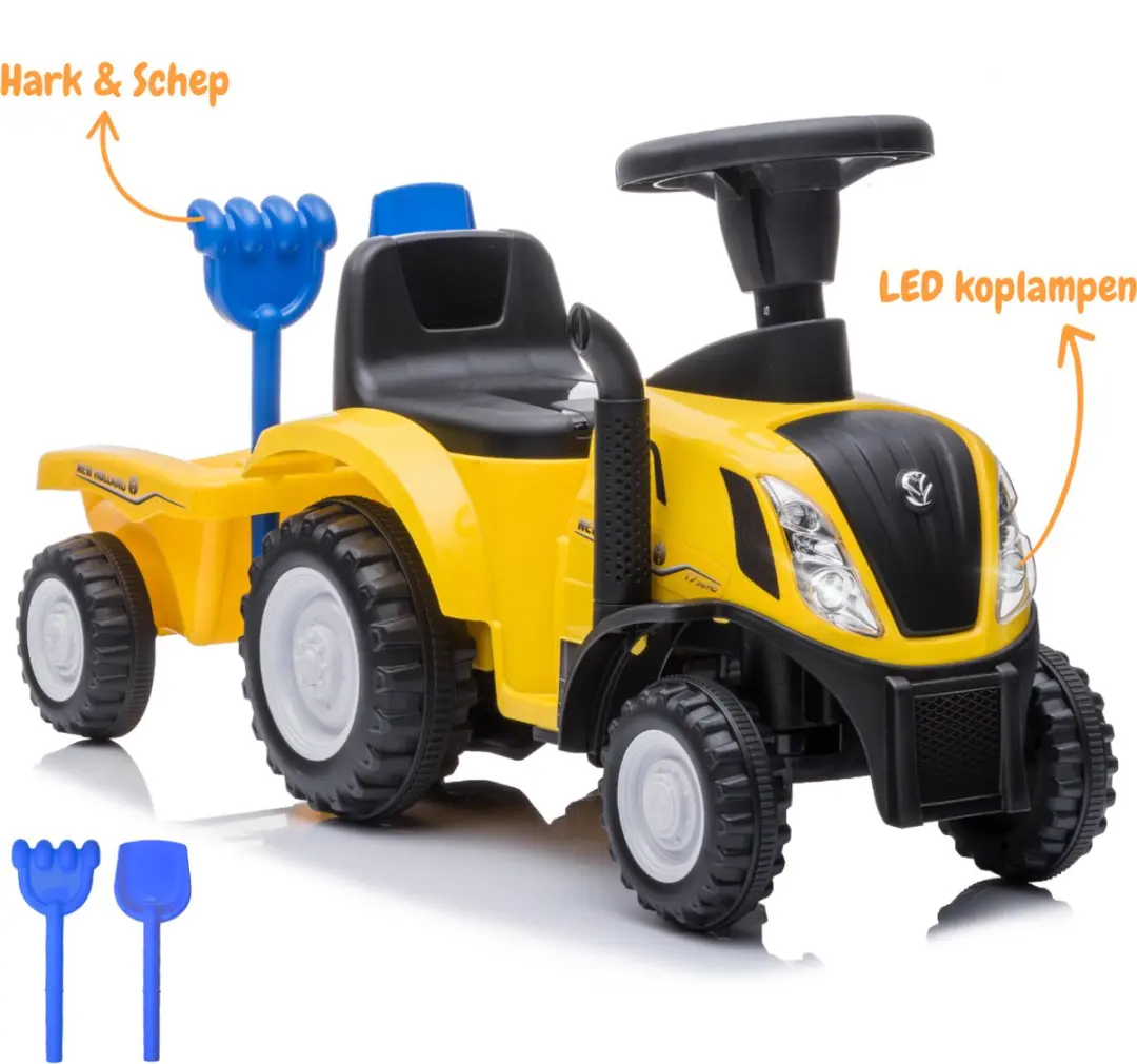 Vrooomy New Holland T7 Loopauto Geel - 6 Wielen - afbeelding 4 van 6