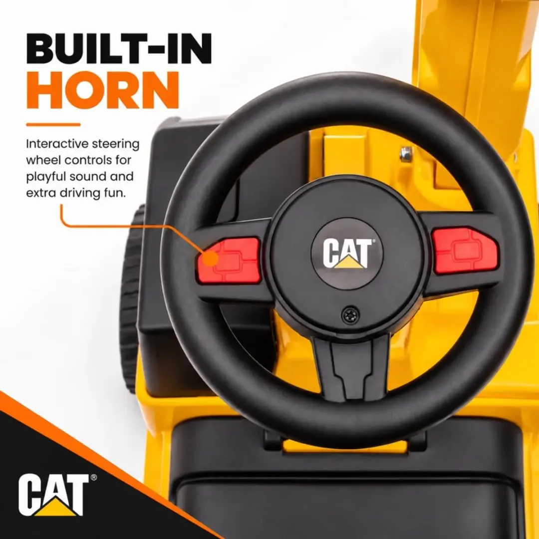 Vrooomy CAT Graafmachine Loopauto Geel 1-3 jaar - afbeelding 6 van 6
