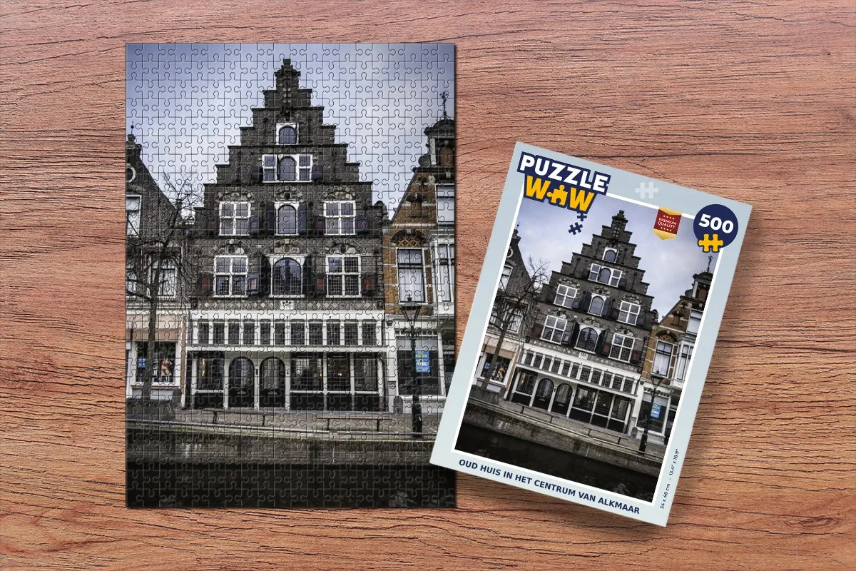 PuzzleWow Alkmaar Legpuzzel 500 Stuks - Multicolor