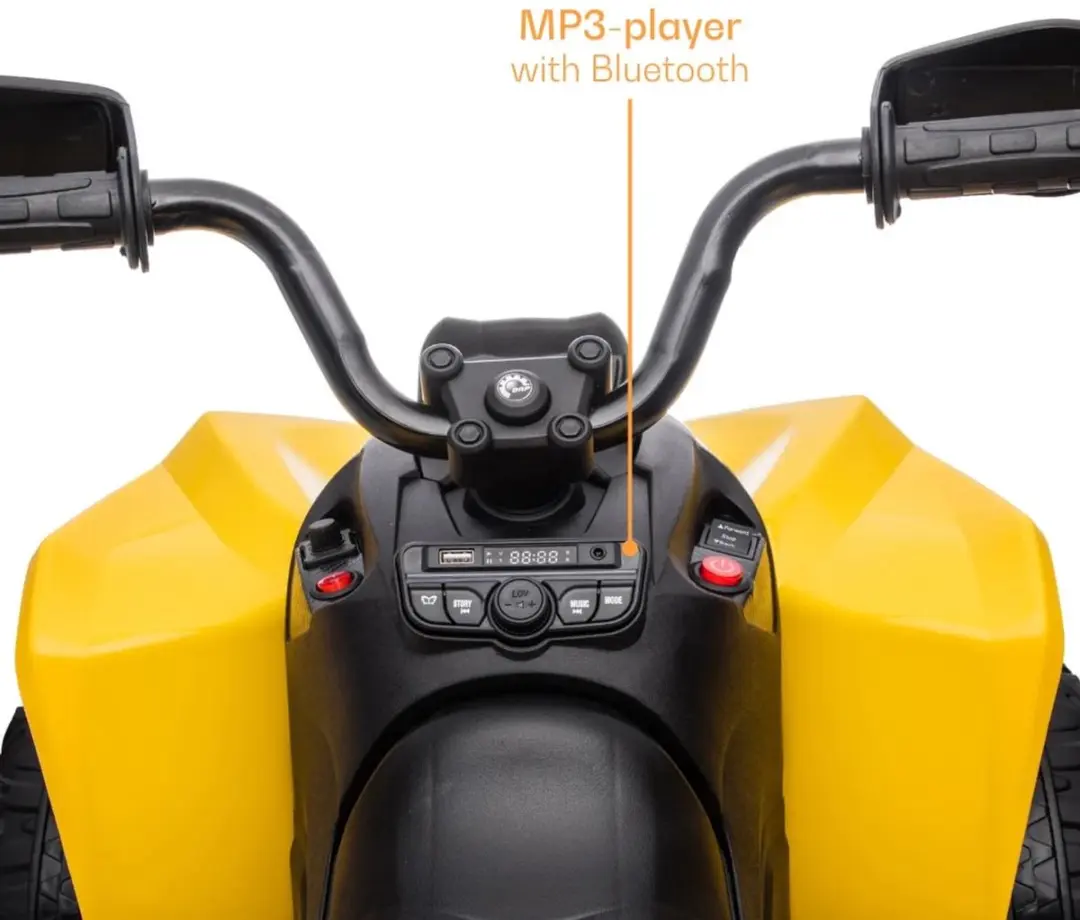 Vrooomy Can-Am Renegade 850 12V Kinderquad - Geel - afbeelding 3 van 6