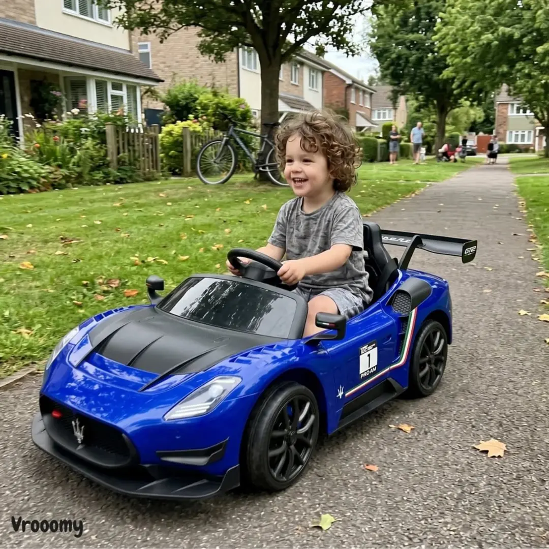Vrooomy Maserati MC20 GT2 12V Kinderauto Blauw - afbeelding 4 van 6