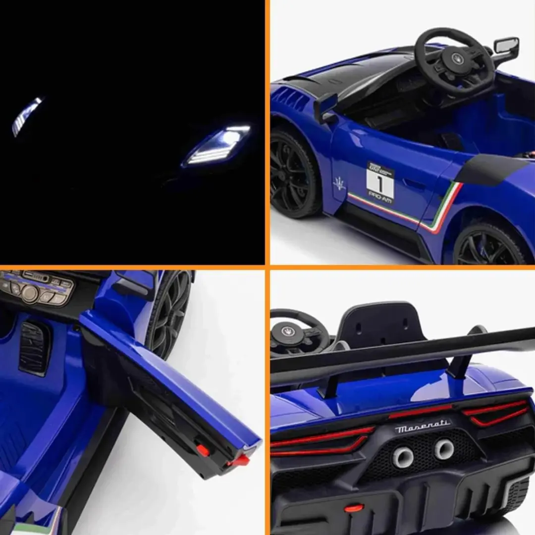 Vrooomy Maserati MC20 GT2 12V Kinderauto Blauw - afbeelding 6 van 6