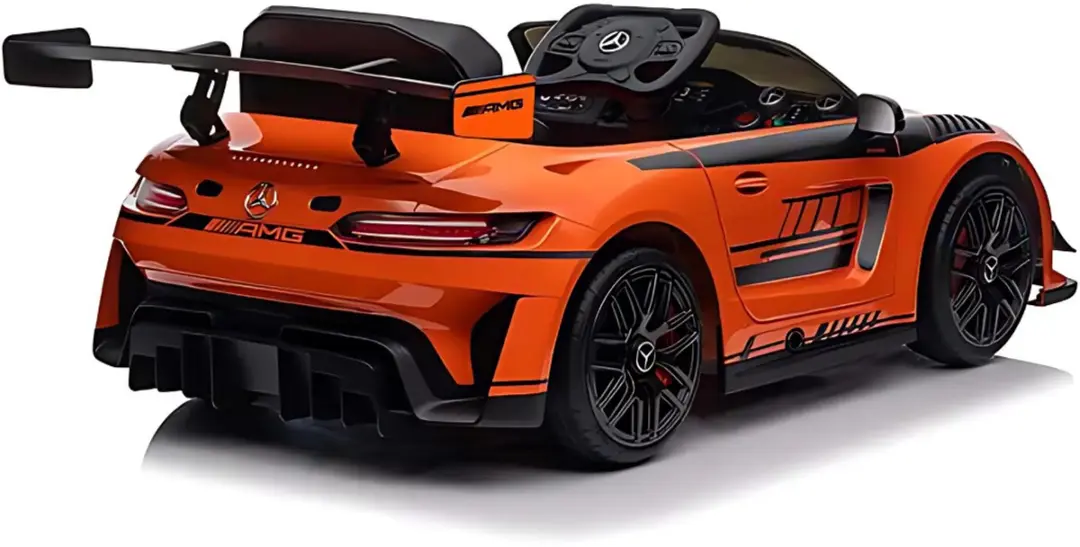 Vrooomy Mercedes-AMG GT3 12V Kinderauto - Oranje - afbeelding 2 van 6