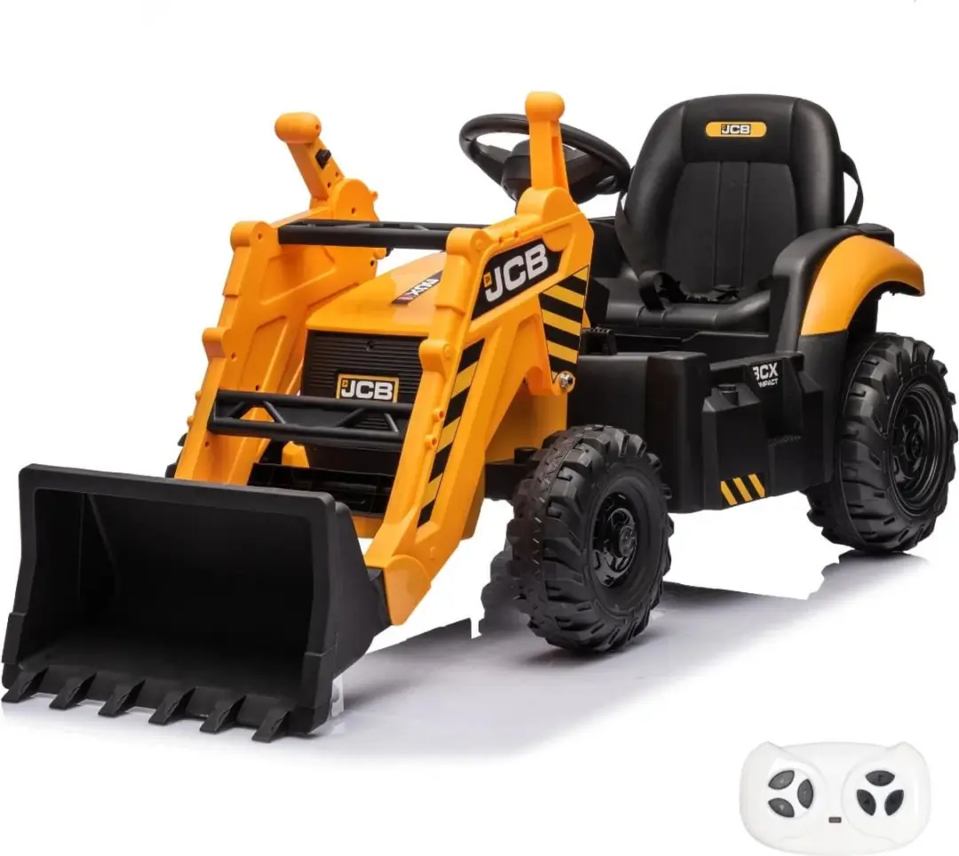 Vrooomy JCB 3CX Sitemaster Elektrische Kindertractor 12V