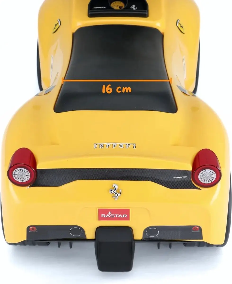 Vrooomy Ferrari 488 Loopauto Geel - 1 tot 3 jaar - afbeelding 6 van 6