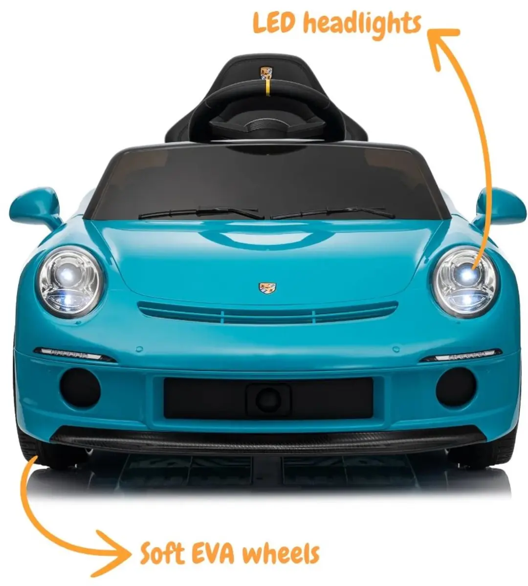 Vrooomy RUF GT 12V Kinderauto - Blauw - afbeelding 6 van 6
