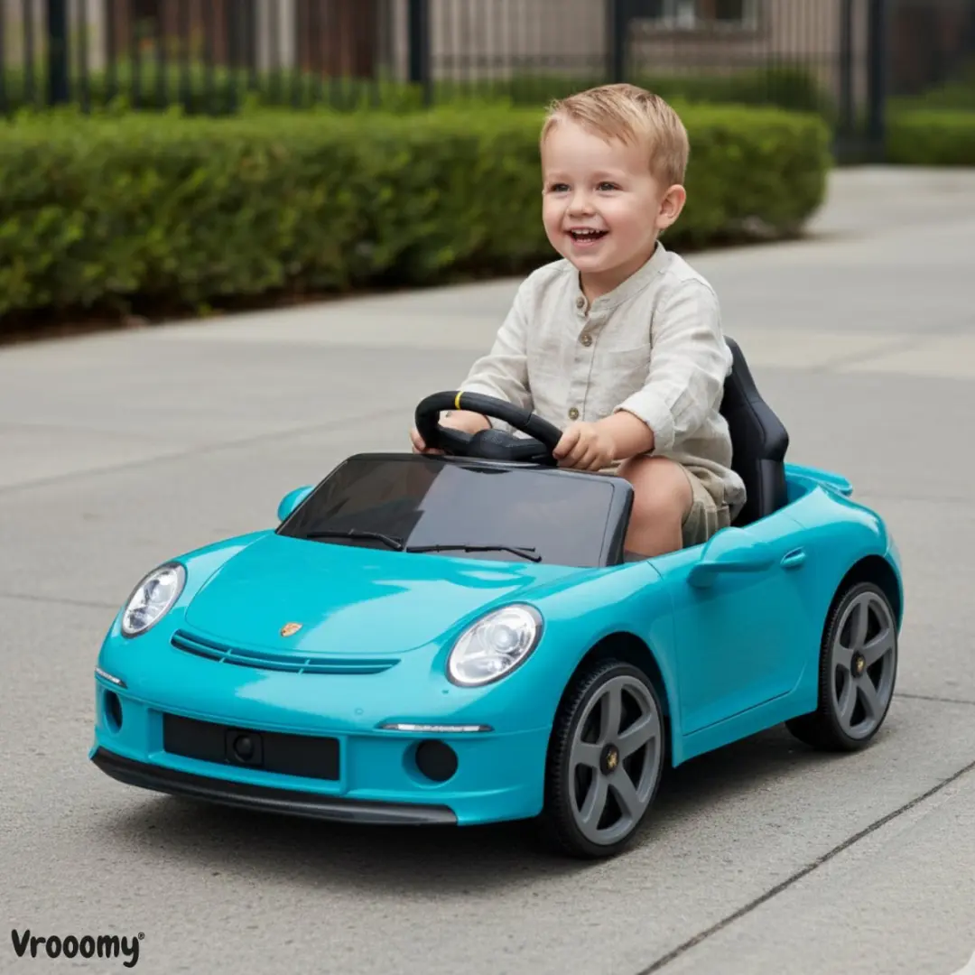 Vrooomy RUF GT 12V Kinderauto - Blauw - afbeelding 4 van 6
