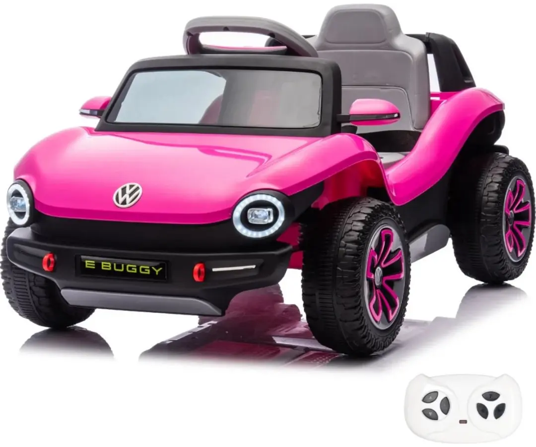 Vrooomy Volkswagen E-Buggy 12V Kinderauto Roze