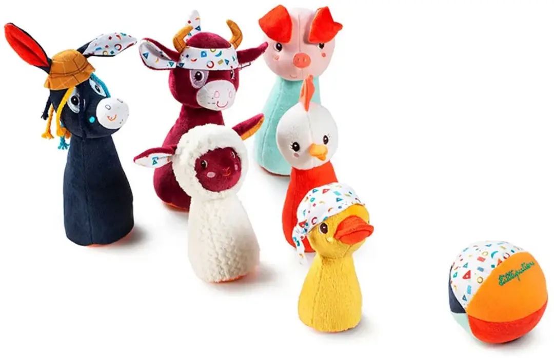 Lilliputiens Mijn Eerste Kegelspel Boerderij - Meerkleurig - afbeelding 6 van 6