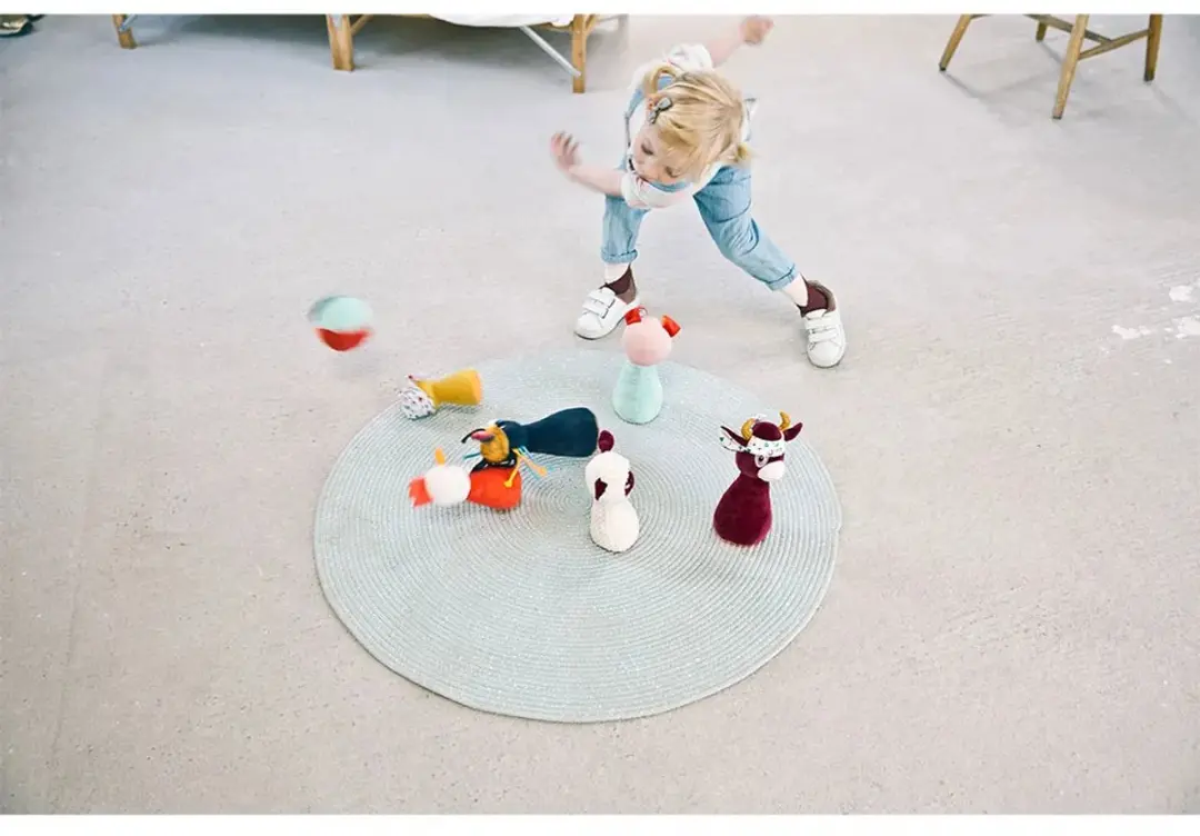 Lilliputiens Mijn Eerste Kegelspel Boerderij - Meerkleurig - afbeelding 3 van 6