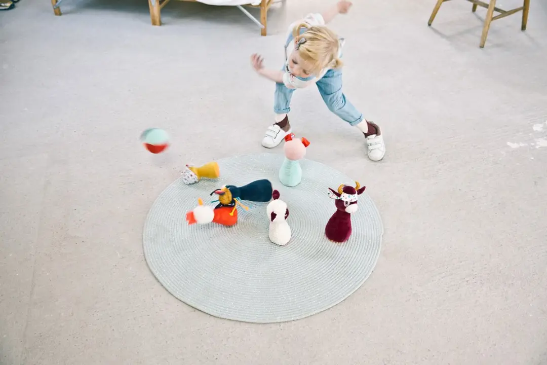 Lilliputiens Mijn Eerste Kegelspel Boerderij - Meerkleurig - afbeelding 5 van 6