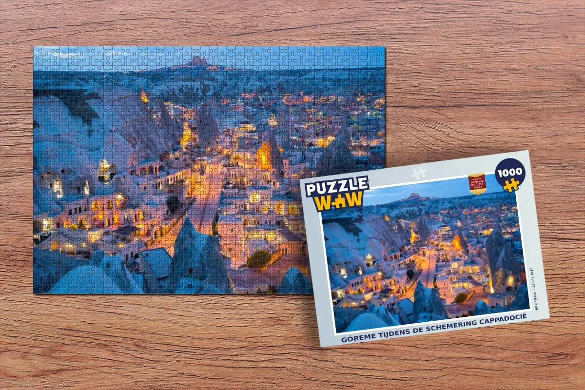 PuzzleWow Steden Turkije Cappadocië Legpuzzel 1000 Stuks - Multicolor