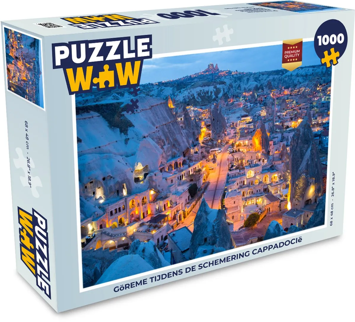 PuzzleWow Steden Turkije Cappadocië Legpuzzel 1000 Stuks - Multicolor