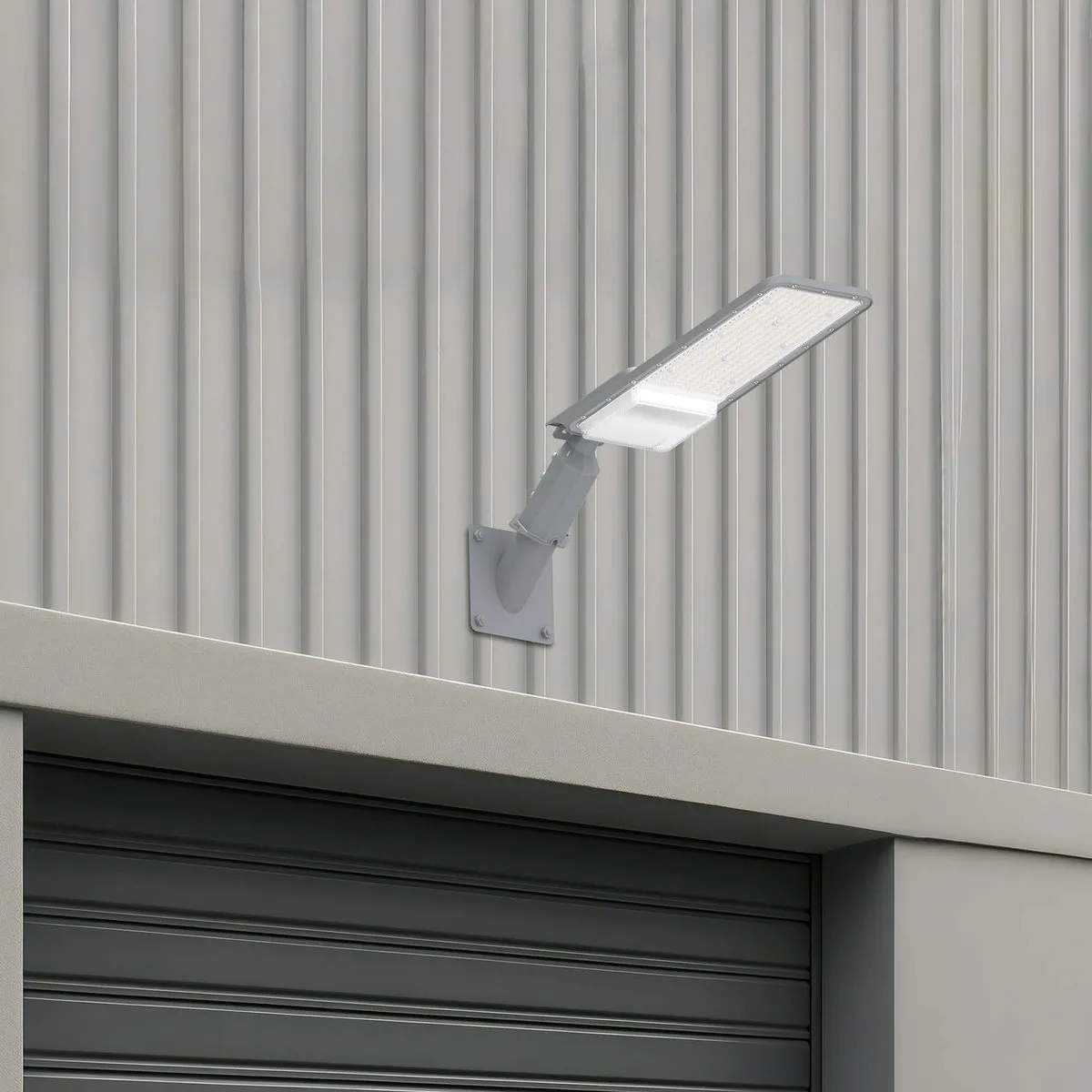LEDVION LED Straatlamp Muursteun Ø60mm - Grijs