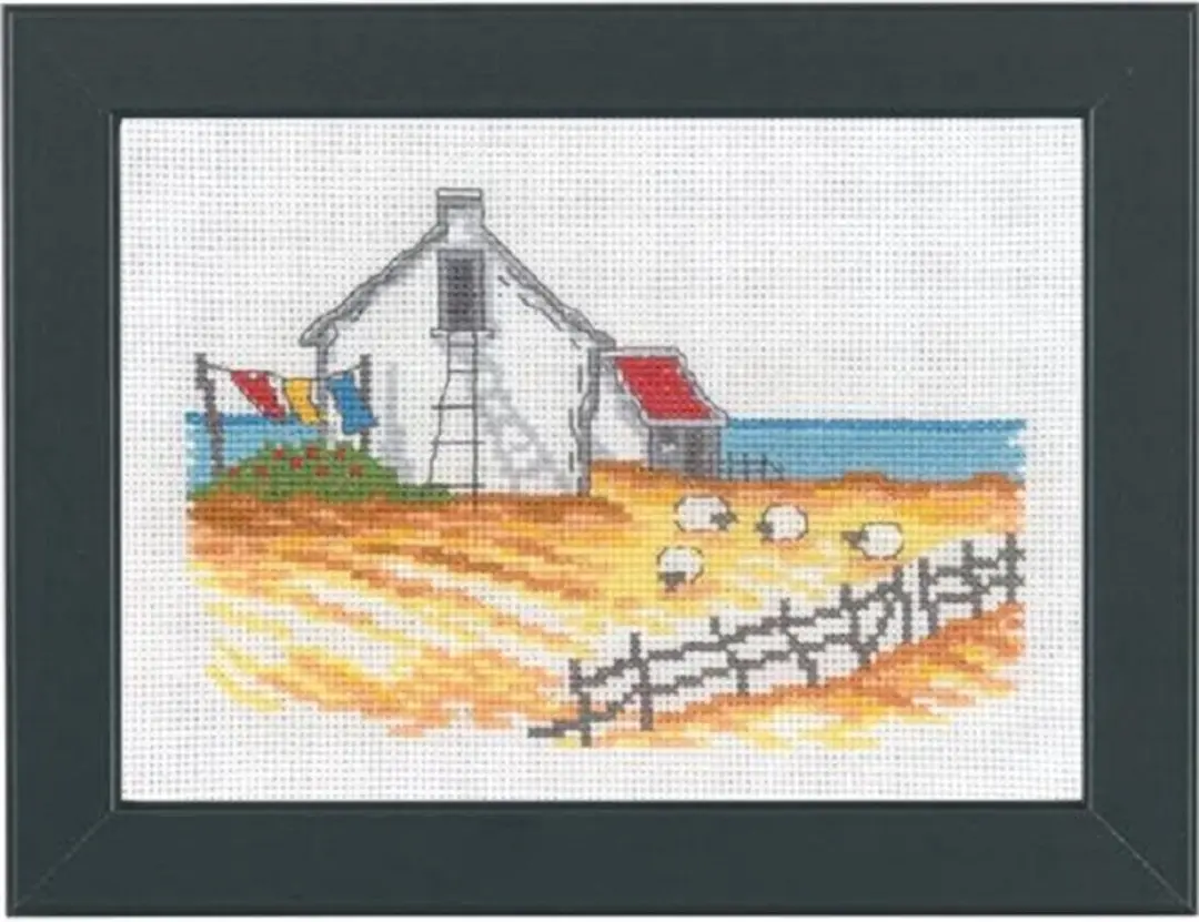 Permin borduurpakket Schapenboerderij aan de kust 13-3156