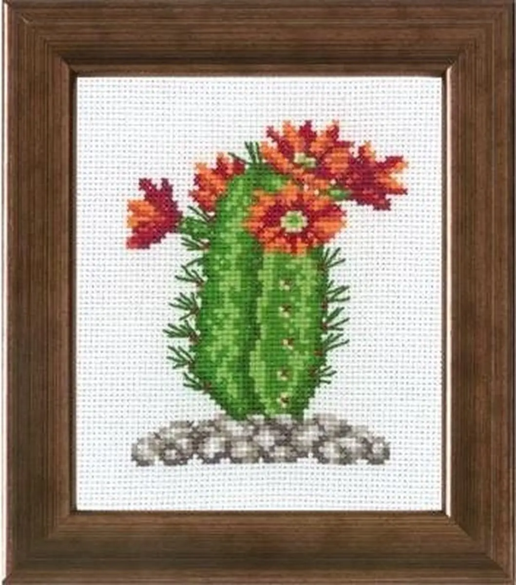 Borduurpakket Cactus oranje van Permin