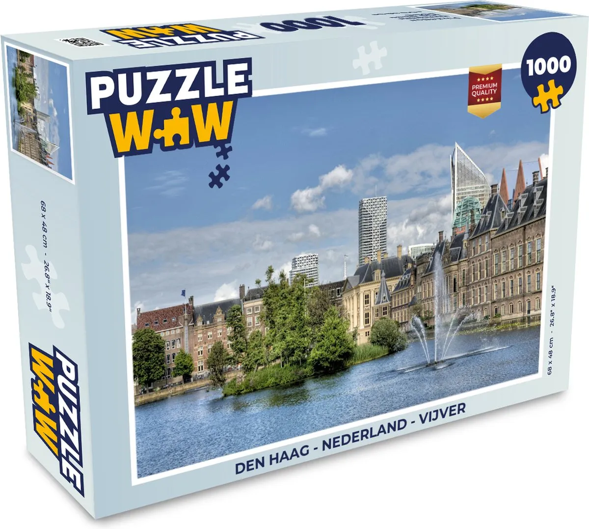 PuzzleWow Legpuzzel Den Haag 1000 Stuks - Multicolor