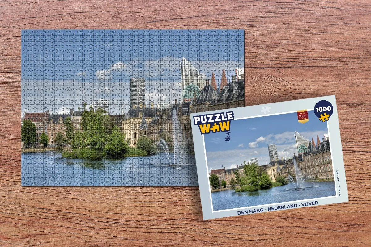 PuzzleWow Legpuzzel Den Haag 1000 Stuks - Multicolor
