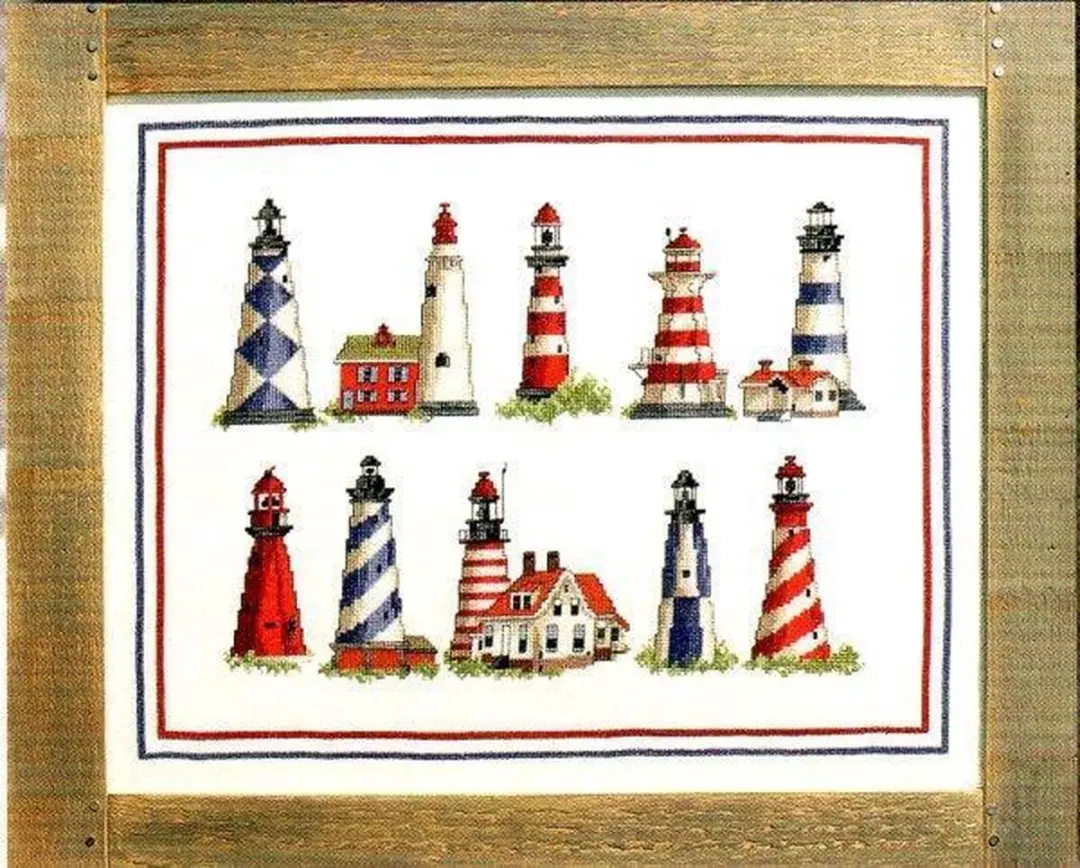 borduurpakket 70-3436 vuurtorens