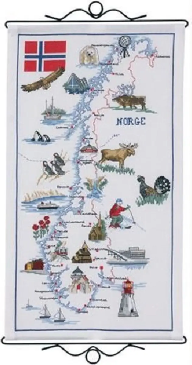Borduurpakket Noorwegen van Permin 90-1540