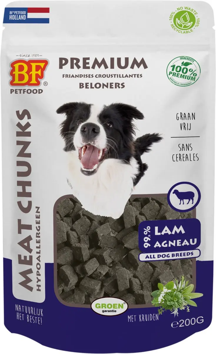 BF Petfood Meat Chunks Lam 200g