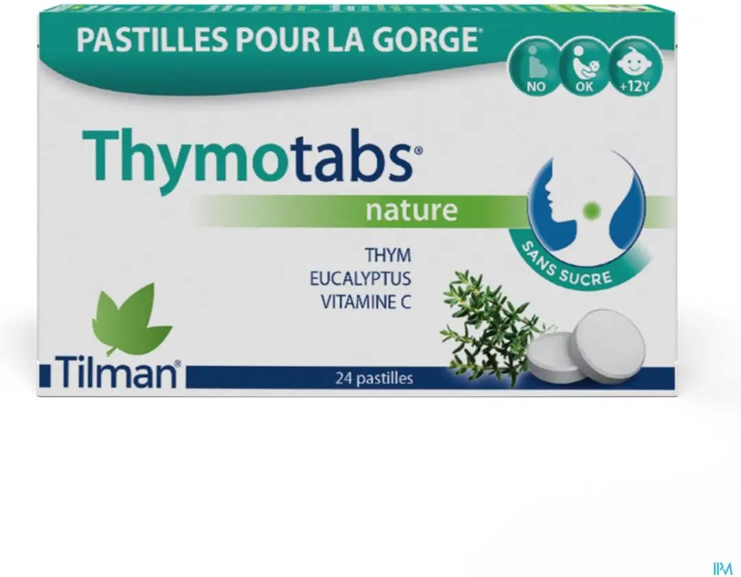Tilman Thymo Tabs Keeltab Tijm - 24 Stuks
