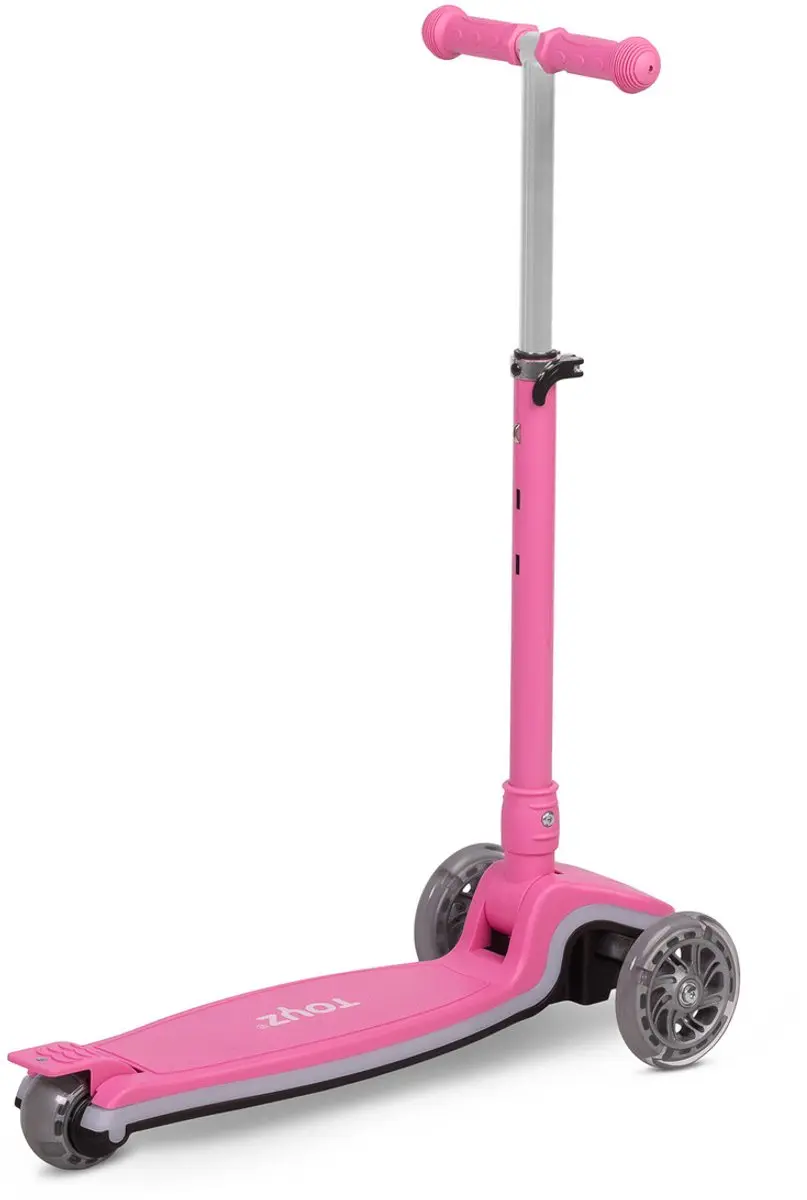 TOYZ Carbon kinderstep met LED-verlichting roze