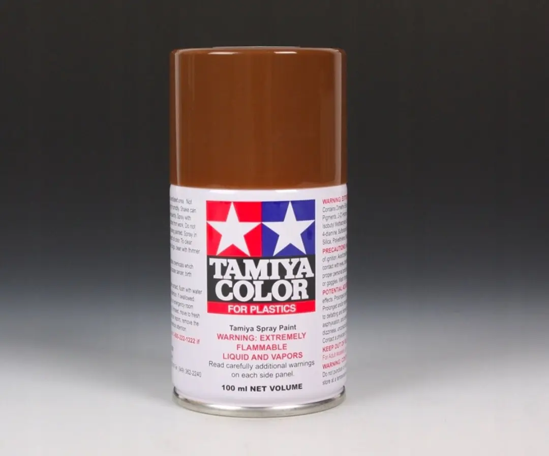 Tamiya Spuitverf 100ml TS-1 Roodbruin Mat
