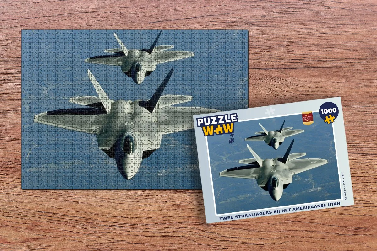 PuzzleWow Legpuzzel Twee Straaljagers Utah 1000 Stuks - Multicolor