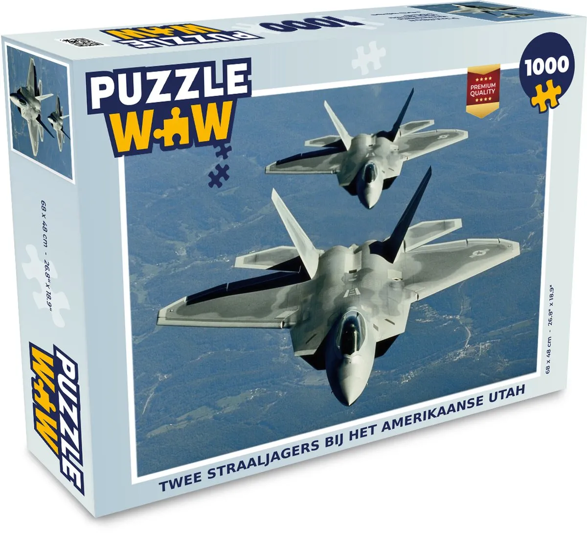 PuzzleWow Legpuzzel Twee Straaljagers Utah 1000 Stuks - Multicolor