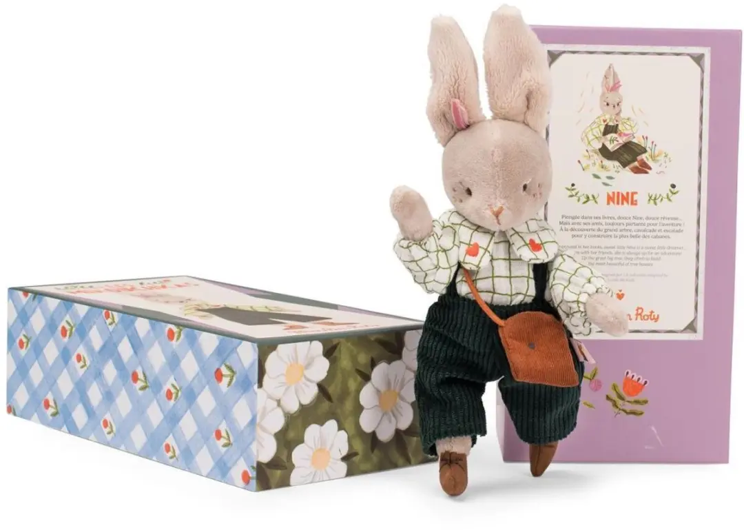Moulin roty knuffelkonijn les minouchkas