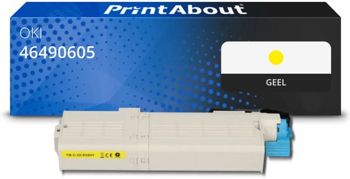 PrintAbout OKI 46490605 Toner Geel